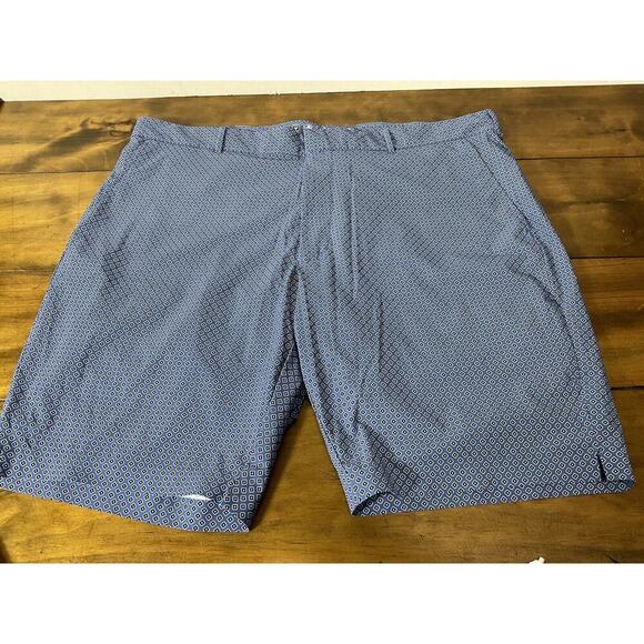 POLO RALPH LAUREN GOLF HYBRID SHORT 9" LINER BLUE AOP SIZE 40 - Picture 1 of 13